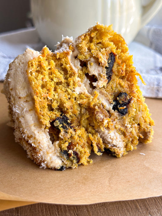 turmeric chai carrot cake