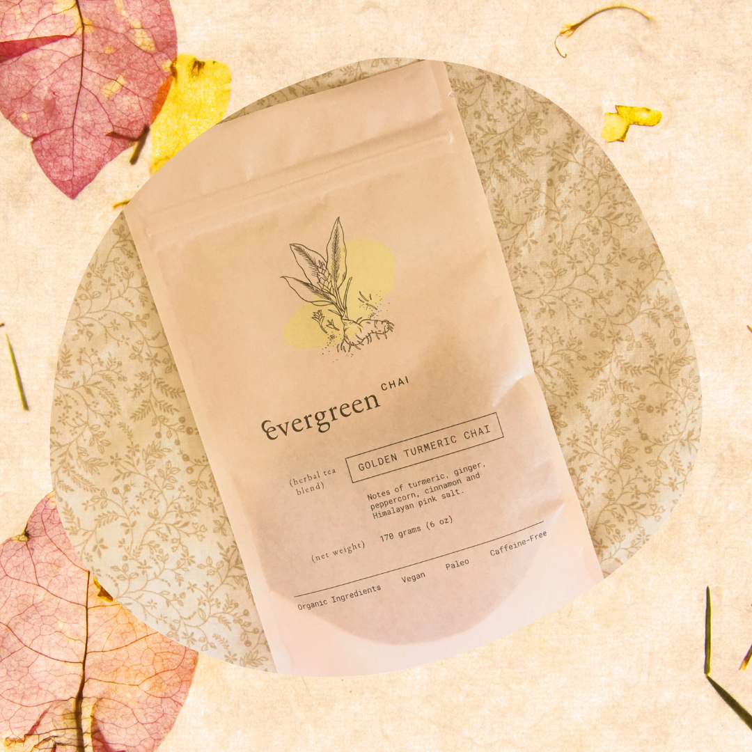 12 x small retail pouch of golden turmeric chai